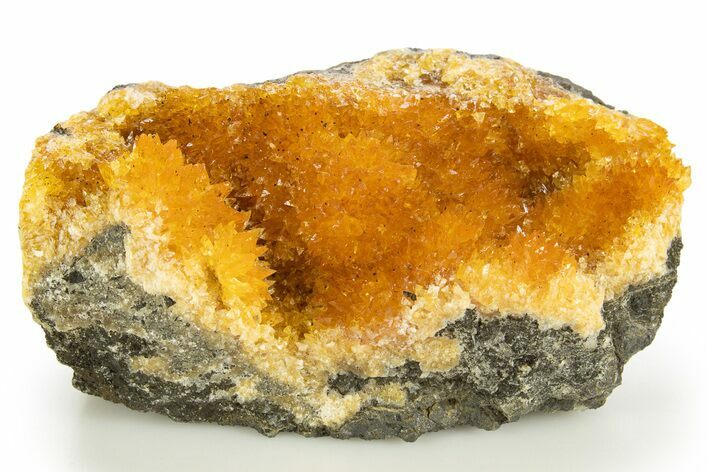 Intense Orange Calcite Crystal Cluster - Poland #331951